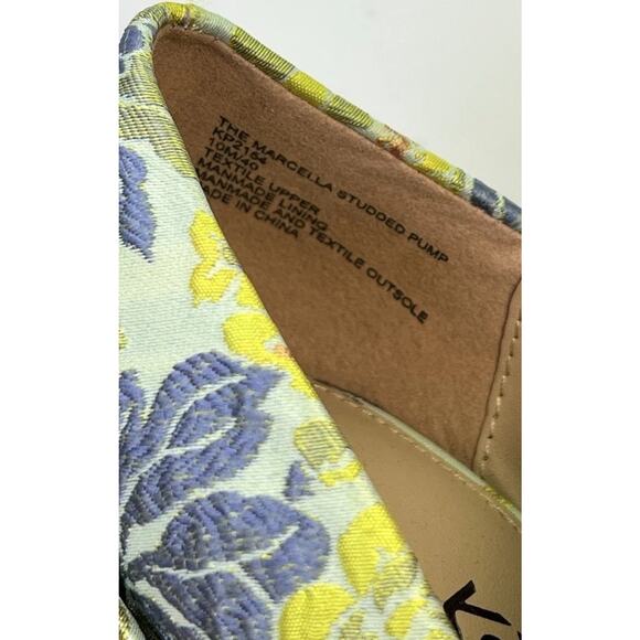 Katy Perry Marcela Studded Pump Heels Size 10 Green Floral Rhinestones KP2154 - Picture 7 of 7